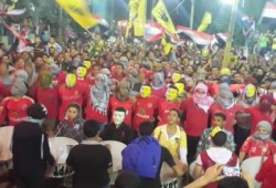 بالصور.. الآلاف يشاركون في "ليلة من ليالى رابعة" بالصف بالجيزة