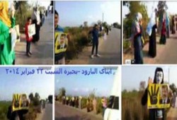 سلسلة بشرية لمؤيدي الشرعية على طريق "التوفيقية" بايتاى البارود