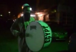 بالفيديو: "مسحراتي الثورة" أخر ابداعات شباب ضد الانقلاب ببورسعيد