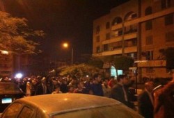 بالصور: الشيخ زايد فى مسيراتها الليلية توالى السخرية من فشل الانقلاب