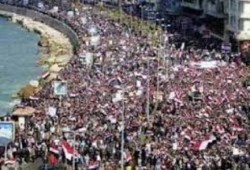 متظاهروا الاسكندرية ينددون بجرائم الانقلاب العسكري خلال 6 مسيرات ليليه