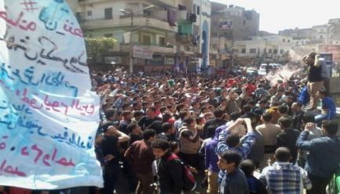 عشرات الآلاف من أبناء الفيوم ينطلقون فى فعاليات مليونية " لن يحكمنا فسده "