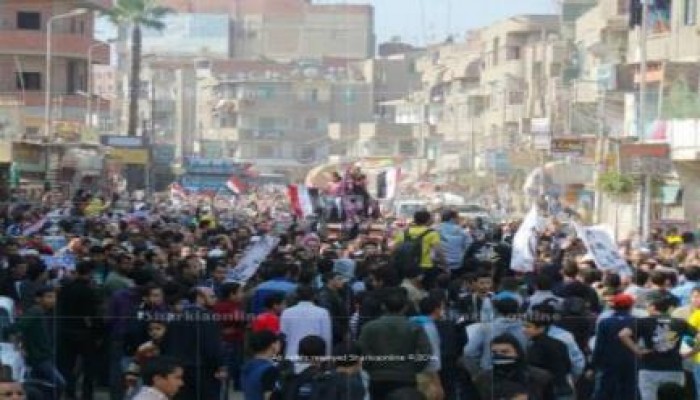 مسيرات حاشدة للتحالف الوطنى لدعم الشرعيه بالشرقيه مع بدء فعاليات لن يحكمنا الفسدة