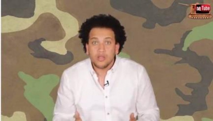 بالفيديو  جو تيوب "  رجل الحرب والمكرونة"