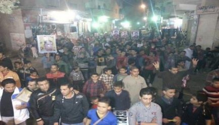 مسيرة حاشدة في قرية بني مجدول بكرداسة ضد الانقلاب