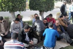 عاملو أدوية أبو سلطان بالإسماعيلية يواصلون اعتصامهم لليوم الثالث