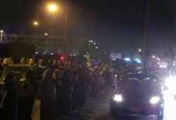 بالصور: وقفة ليلية بـ 6 أكتوبر ضدر الانقلاب العسكري