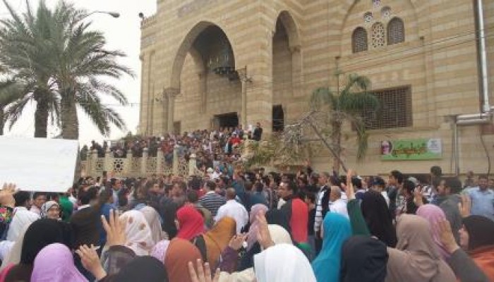 مسيرة حاشدة تنطلق من مسجد الحصري بـ6 أكتوبر في مليونية "لن يحكمنا الصهاينة والأمريكان"
