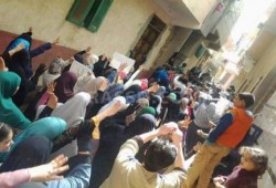 مسيرة حاشدة تجوب حارات قطور في مليونية "لن يحكمنا الصهاينة والمريكان"