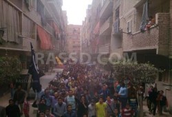 حدائق حلوان تبدأ في الانتفاض ضد انقلاب العسكر "لن يحكما الصهاينة والأمريكان"