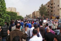 حشود مهولة في مدينة نصر ضد الانقلاب "لن يحكمنا الصهاينة والأمريكان"