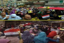 طوفان بشري في الرمل بالإسكندرية "لن يحكمنا الصهاينة والأمريكان"