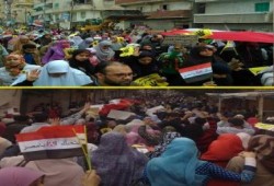 طوفان بشري في الرمل بالإسكندرية "لن يحكمنا الصهاينة والأمريكان"