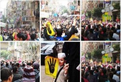 تظاهرة حاشدة بغرب الاسكندرية رفضا للانقلاب العسكري
