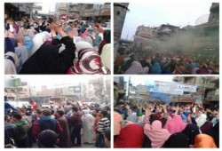 "لن يحكمنا الصهاينة والأمريكان": يوم ثوري حاشد في بركة السبع بالمنوفية (صور)