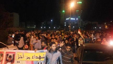 مسيرة ليلية حاشدة في 6 أكتوبر رفضا للانقلاب بعد المسيرة الحاشدة عقب الجمعة