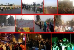 7 سلاسل بشرية و5 مسيرات حاشدة بالبحيرة رفضا للانقلاب بالبحيرة