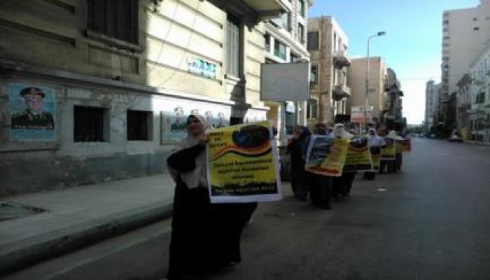 الافراج عن البنات المختطفه من مسيرة محطة الرمل