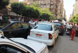 شلل مروري بشارع محمد فريد بسب ماسورة مياه مكسورة