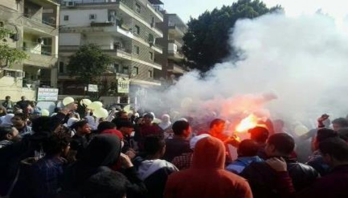 "طلاب ثانوي ضد الانقلاب" تستقبل "التيرم الجديد" بمظاهرة في المعادي