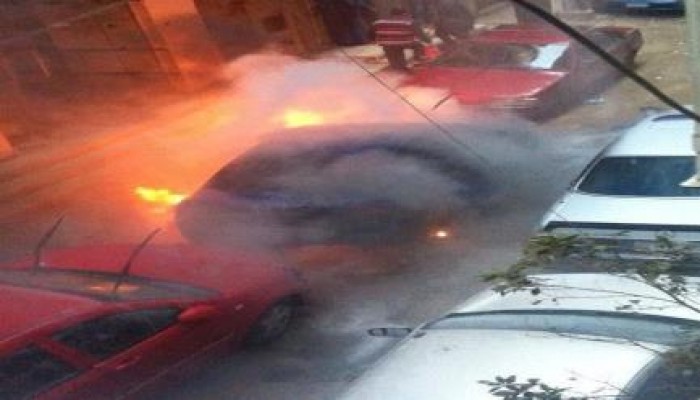مجهولون يشعلون النار بسيارة عميد "تربية رياضية" الزقازيق
