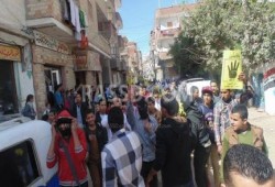 " طلاب ضد الانقلاب" بأبوالمطامير يتظاهرون ضد الانقلاب واعتقال زملائهم