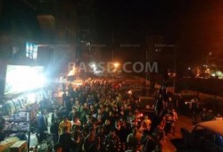 مسيرة حاشدة ضد انتهاكات سلطات الانقلاب بحلوان