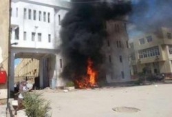 اشتباكات بين طلاب ضد الانقلاب وأمن جامعة المنصورة
