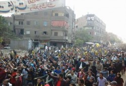 "الشارع لنا.. معا للخلاص": عشرات الالآف بالمطرية ضد الانقلاب العسكري