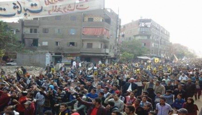 "الشارع لنا.. معا للخلاص": عشرات الالآف بالمطرية ضد الانقلاب العسكري