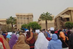 بالصور: انتفاضة جامعة حلوان اليوم ضد الانقلاب