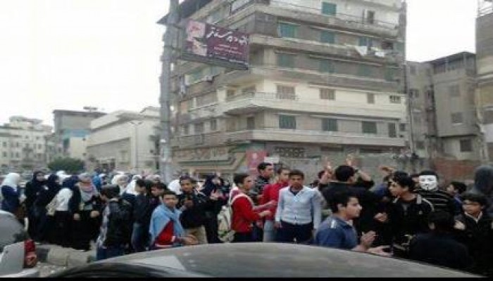 مظاهرة مفاجئة لـ"عفاريت ضد الانقلاب" بـ  دمياط ضد حكم العسكر