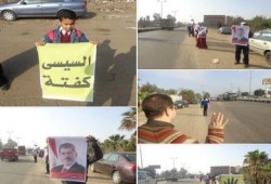 سلاسل بشرية من اسوان  إلي الإسكندرية الاولي من نوعها علي مستوي العالم  رفضا للإنقلاب