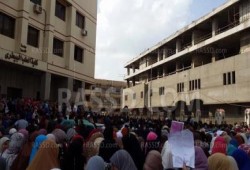 جامعة المنصورة تنتفض في موجة 19 مارس الثورية وتضامنا مع "إبراهيم العزب"