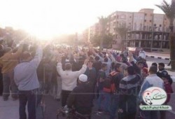 مسيرة حاشدة بمدينة السادات ضمن فعاليات الموجة الثورية.