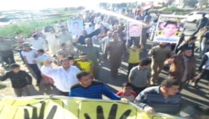 مسيرة حاشدة على الطريق بلطيم الدولي بكفر الشيخ في مليونية "أم الشهيد" (بث مباشر)