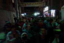 البحيرة : مسيرة مفاجئة لحركة "عفاريت"  أبو المطامير  لرفض الانقلاب