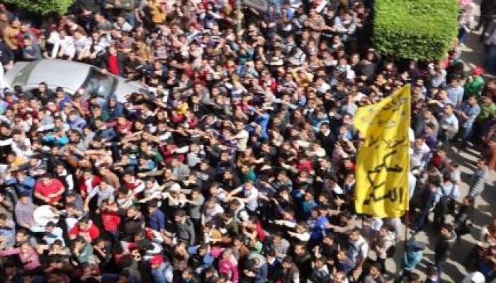 بالصور .. طلاب الأزهر ينتفضون ضد الانقلاب في جامعتهم اليوم