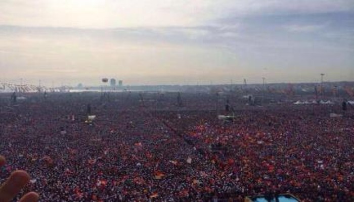 أردوغان يبهر العالم بحشود لامثيل لها اليوم في مؤتمره بإسطنبول