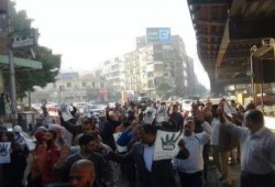 "معا للخلاص"مسيرة حاشدة  بالدقي رفضا للانقلاب