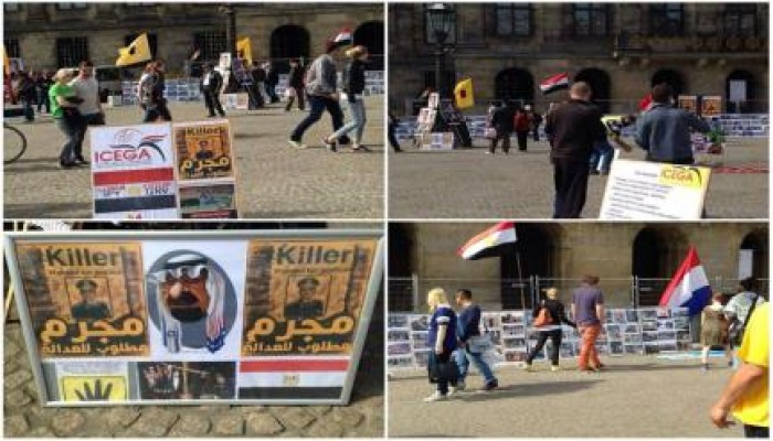 الجالية المصرية ب‏هولند تقيم معرضًا مصورًا عن مذابح العسكر.