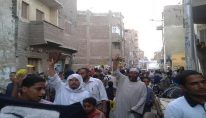 مسيرة رافضة للانقلاب الدموى لثوار مدينة قوص بقنا