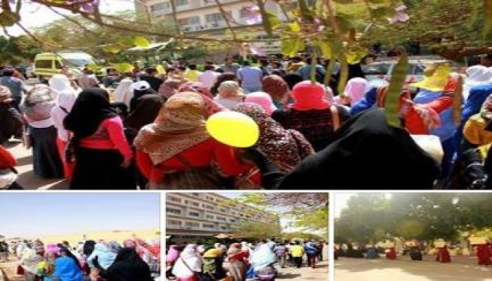 وقفات ومسيرات لطلاب أسوان رفضا للانقلاب الدموي وتنديد بقتل وإعتقال الطلاب