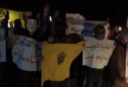 بالفيديو: مسيرة ليلية لإنصار الشرعية ببئرالعبد بشمال سيناء