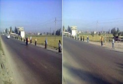 "عاش نضال الطلبة": البحيرة.. سلسلة بشرية صباحية بـكفر الدوار ضد ترشح السيسي