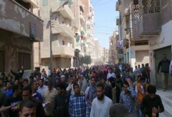 حشود أهالي الفيوم تنتفض ضد الانقلاب "عاش نضال الطلبة"
