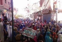 أحرار قرية الميمون ينتفضون ضد الانقلاب العسكري مطالبين بعودة الشرعية