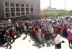 بالفيديو مباشر من انتفاضة طلاب جامعة المنصورة الآن