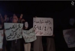 بالفيديو.. وقفة ومسيرة لمؤيدى الشرعية ببئرالعبد شمال سيناء