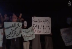 بالفيديو.. وقفة ومسيرة لمؤيدى الشرعية ببئرالعبد شمال سيناء